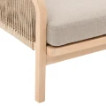 Sofa ogrodowa z drewnianą ramą Papouasie - Hesperide