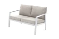 Sofa na taras i balkon Pavane, beż i biel - Hesperide