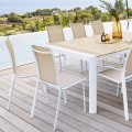 Krzesło ogrodowe składane w stos Axant, Linen White - Hesperide