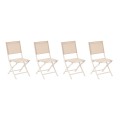 Krzesła ogrodowe składane Essentia, 4 szt, Linen Clay - Hesperide