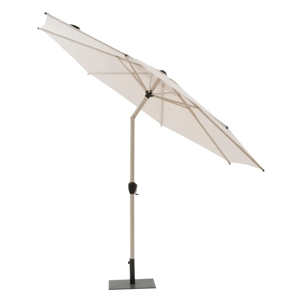 Parasol ogrodowy okrągły odchylany Loompa 3 m, beżowy - Hesperide