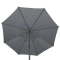 Parasol ogrodowy okrągły odchylany Loompa 3 m, szary - Hesperide