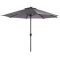 Parasol ogrodowy okrągły odchylany Loompa 3 m, szary - Hesperide