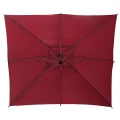 Parasol ogrodowy boczny, kwadratowy Manoa 2,5x2,5, bordowy - Hesperide