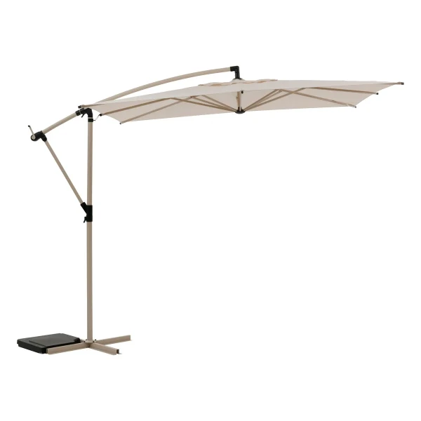 Parasol ogrodowy boczny, kwadratowy Manoa 2,5x2,5, Clay Wheat - Hesperide