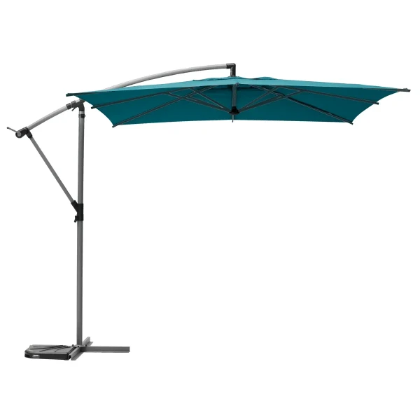 Parasol ogrodowy boczny, kwadratowy Manoa 2,5x2,5, niebieski - Hesperide