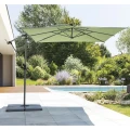 Parasol ogrodowy boczny, kwadratowy Manoa 2,5x2,5, oliwkowy - Hesperide