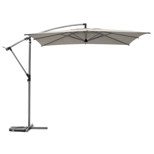 Parasol ogrodowy boczny, kwadratowy Manoa 2,5x2,5, taupe - Hesperide