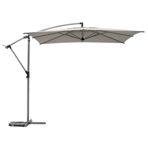 Parasol ogrodowy boczny, kwadratowy Manoa 2,5x2,5, taupe - Hesperide