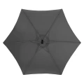 Parasol ogrodowy boczny, okrągły Manoa 3m, szary - Hesperide