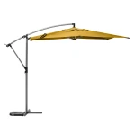 Parasol ogrodowy boczny, okrągły Manoa 3m, musztardowy - Hesperide