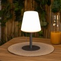 Lampa stołowa zewnętrzna USB, szara - Atmosphera