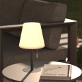 Lampa stołowa zewnętrzna USB, szara - Atmosphera