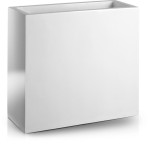 Donica prostokątna wysoka 55x28x76, z włókna szklanego, biała - Polnix