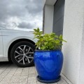 Donica ogrodowa dzban Ø49, kobaltowy niebieski - Polnix