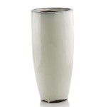 Donica ceramiczna wysoka 50, kremowa - Polnix