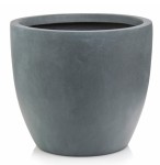 Donica z włókna ceramicznego okrągła Ø45, ciemny szary - Polnix