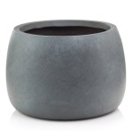 Donica misa z włókna ceramicznego Ø33, ciemny szary - Polnix