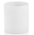 Minimalistyczna osłonka na doniczkę cylinder Ø30, biała - Polnix