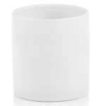Minimalistyczna osłonka na doniczkę cylinder Ø30, biała - Polnix