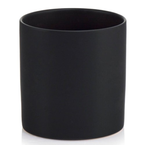 Minimalistyczna osłonka na doniczkę cylinder Ø16, czarny matowy - Polnix