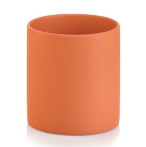 Minimalistyczna osłonka ceramiczna Ø14, pomarańczowy mat - Polnix