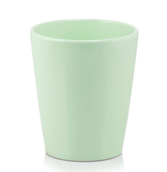 Osłonka na storczyka ceramiczna Ø13, miętowa - Polnix