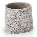 Osłonka ceramiczna ze strukturą pęcherzyków Ø13, szara matowa - Polnix