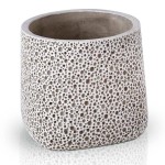 Osłonka ceramiczna ze strukturą pęcherzyków Ø13, szara matowa - Polnix