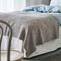 Narzuta na łóżko 200x260 Dani Clean, Oeko-Tex Gots, jasnoszara - Himla