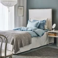 Narzuta na łóżko 200x260 Dani Clean, Oeko-Tex Gots, jasnoszara - Himla