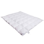 Kołdra z puchu gęsiego 140x200 Amore Warm, batyst, 90% puch, zimowa - Notte