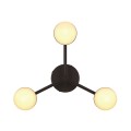 Lampa sufitowa kule Contina, czarna - Nordlux