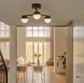 Lampa sufitowa kule Contina, czarna - Nordlux