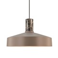 Nowoczesna lampa wisząca z oprawą z marmuru Elvas, brązowa - Nordlux