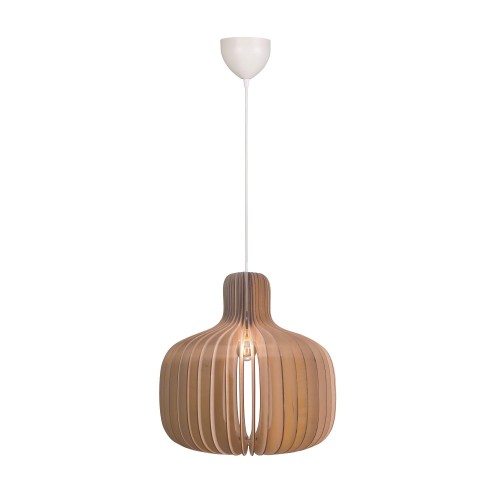 Lampa drewniana wisząca Hazo 43, naturalna - Nordlux