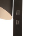 Prosty kinkiet z portem USB Wilmer, czarny - Nordlux