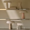 Lampa stołowa marmur szkło Glossy Mini, biała - DFTP by Nordlux