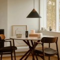 Lampa wisząca stożkowy klosz Kinto, czarna - DFTP by Nordlux