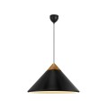 Lampa wisząca stożkowy klosz Kinto, czarna - DFTP by Nordlux