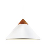 Lampa wisząca stożkowy klosz Kinto, biała - DFTP by Nordlux