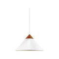 Lampa wisząca stożkowy klosz Kinto, biała - DFTP by Nordlux