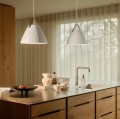 Designerska lampa wisząca Strap 36, biała - DFTP by Nordlux