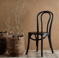 Krzesło drewniane czarne gięte Bistro Black - Nordal