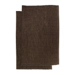 Materiałowe podkładki na stół Bistro Chocolate, 2-pak - Himla
