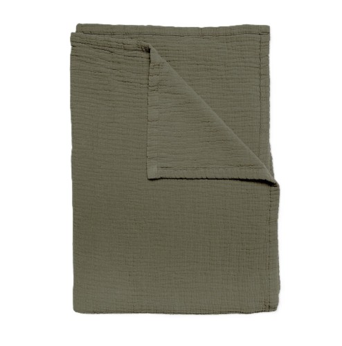 Narzuta na łóżko z teksturą Denise 270x250, khaki - Himla