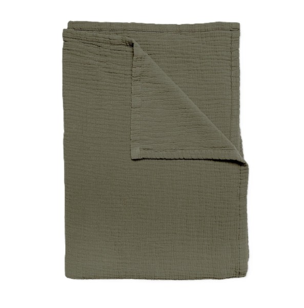 Narzuta na łóżko z teksturą Denise 270x250, khaki - Himla