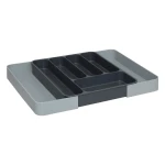 Rozsuwany organizer na sztućce, szary - 5five
