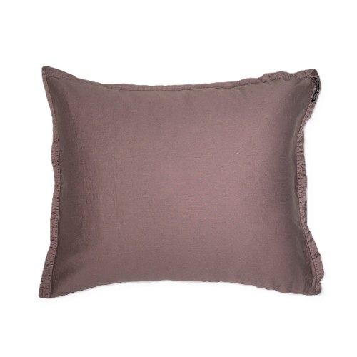 Poszewki na poduszki 80x80 pościel satynowa bawełniana Soul Maroon, 2 szt - Himla