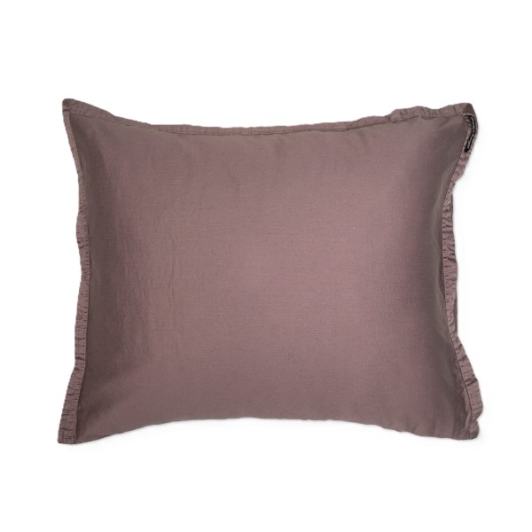 Poszewki na poduszki 80x80 pościel satynowa bawełniana Soul Maroon, 2 szt - Himla